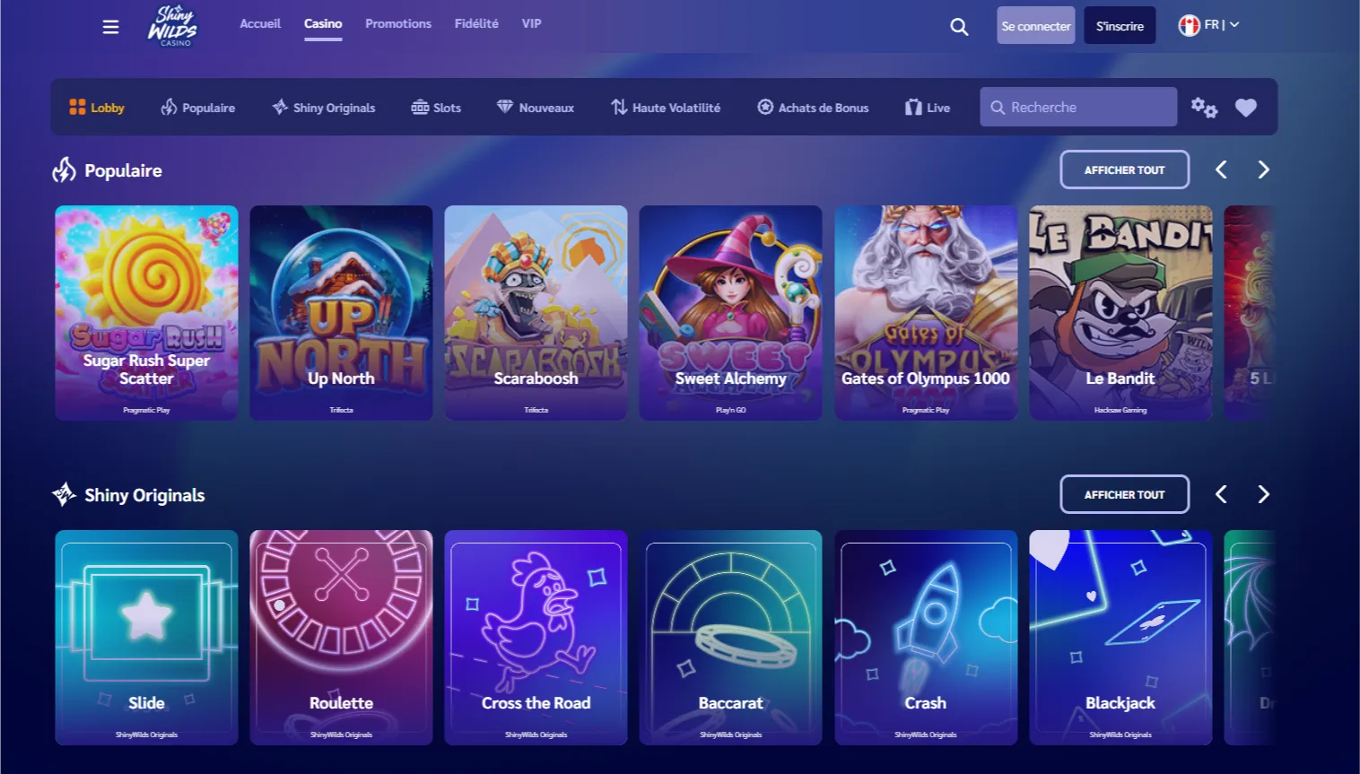 Jeux disponibles sur un site de casino en ligne français