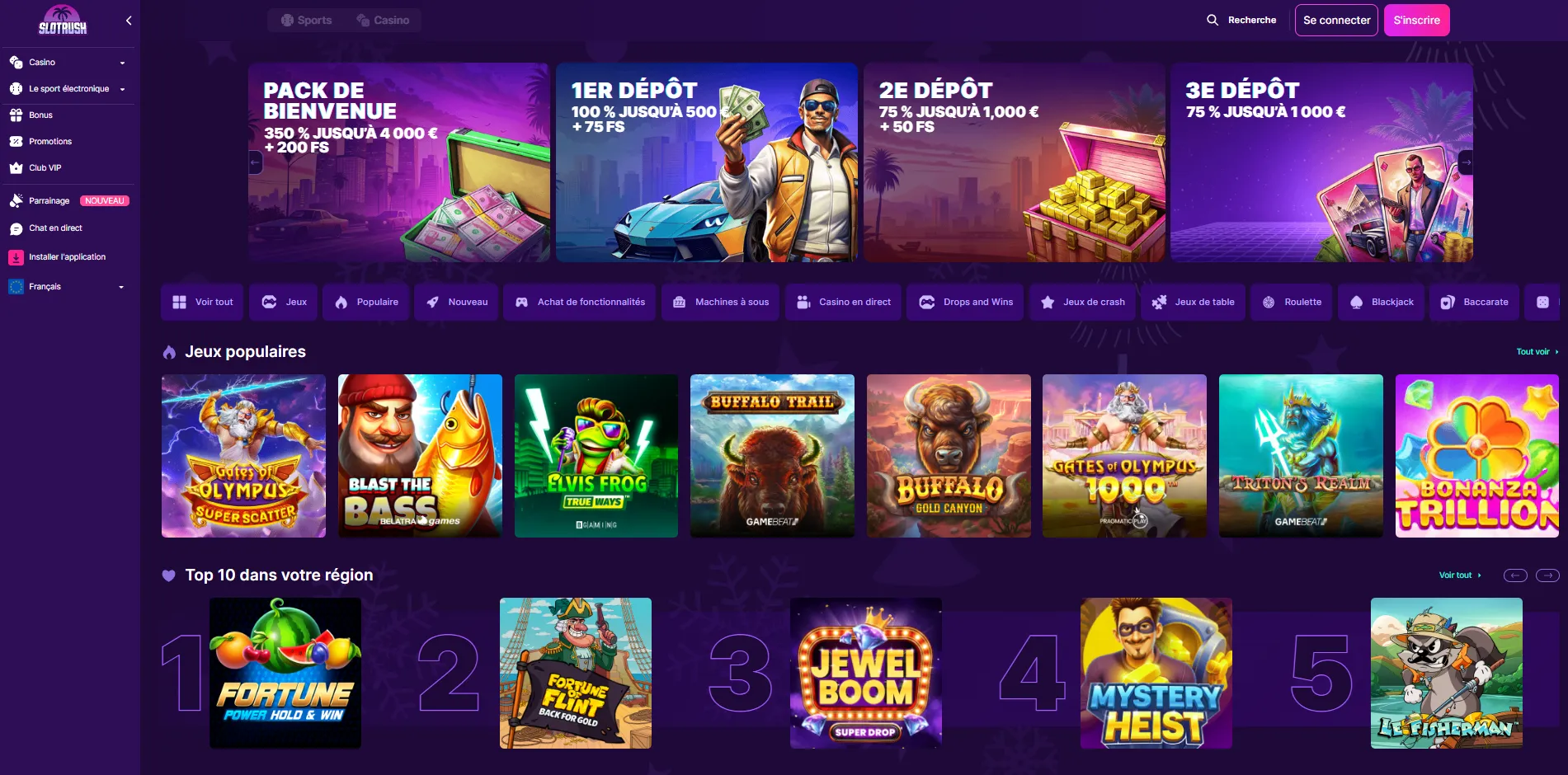 Meilleur casino en ligne France : classement des meilleurs sites casino en ligne pour 2026