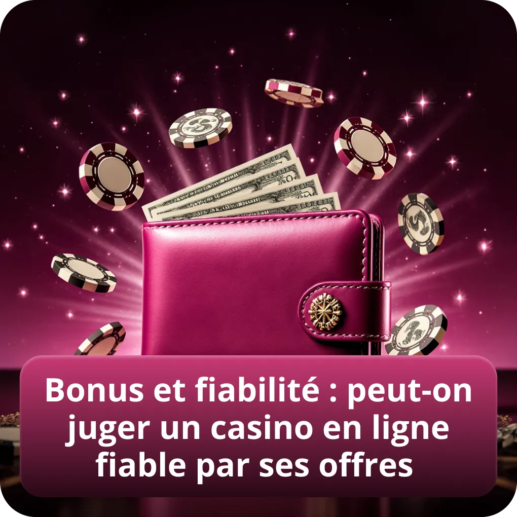Bonus et fiabilité : peut-on juger un casino en ligne fiable par ses offres